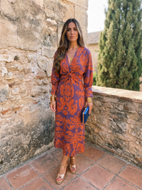 Silvia™ | Robe midi imprimée