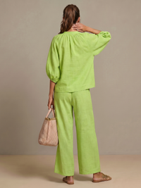 Natalia | Blouse avec fermeture éclair sur le devant et pantalon large