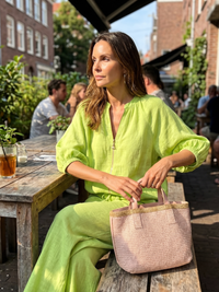 Natalia | Blouse avec fermeture éclair sur le devant et pantalon large