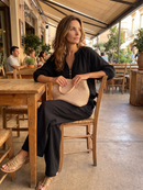 Natalia | Blouse avec fermeture éclair sur le devant et pantalon large