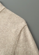 Suéter de lana de punto con media cremallera