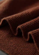 Polo de lana acanalado sin botones