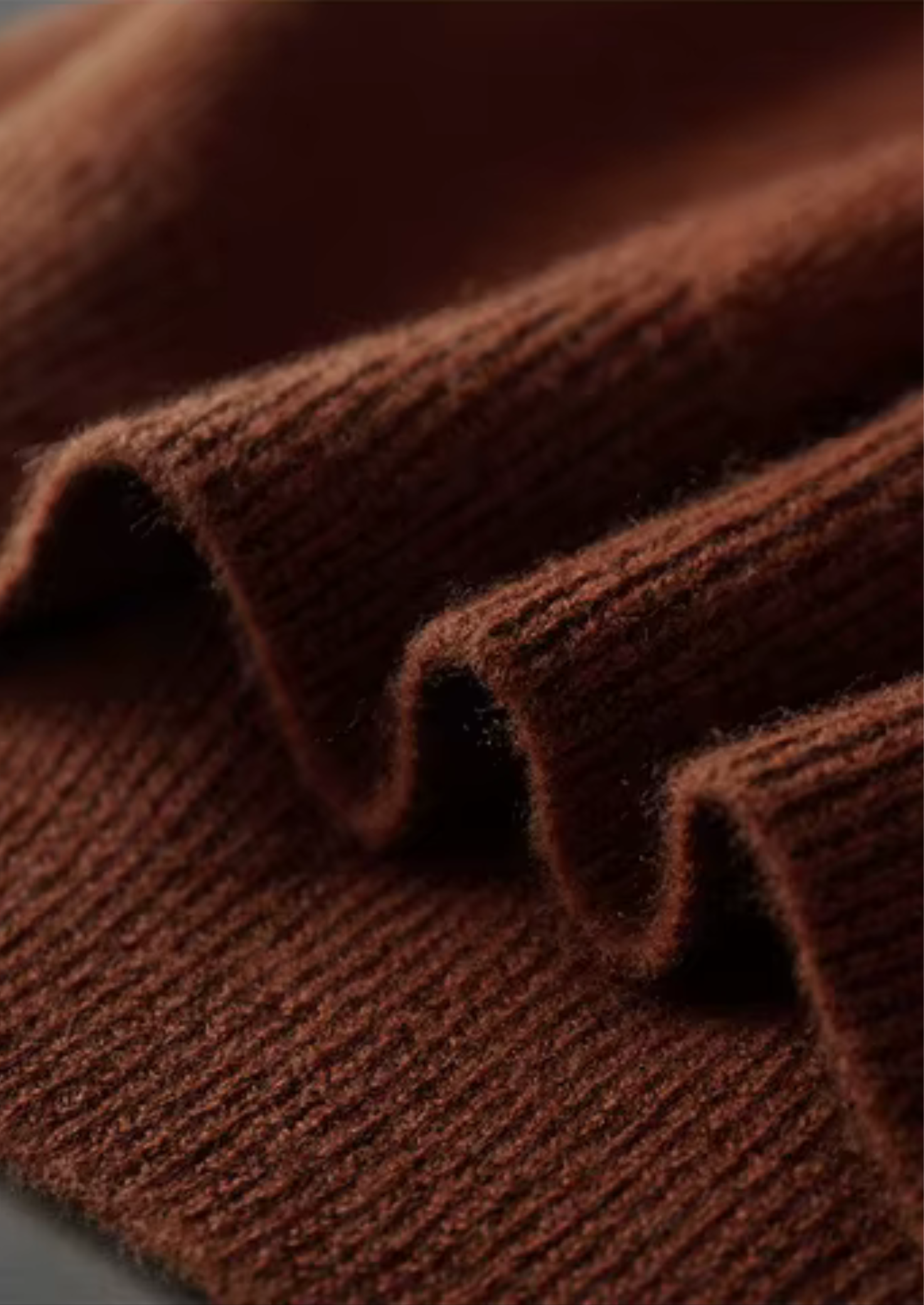 Polo de lana acanalado sin botones