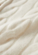 Cárdigan de lana con doble cremallera y punto cable