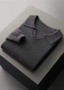 Polo de lana acanalado sin botones