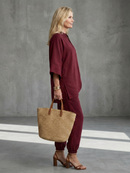 Georgiana | Túnica con escote en V y pantalón fruncido