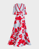 Pilar | Robe longue élégante avec décolleté plongeant