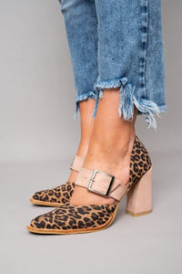 Llana™ | Tacones de bloque con estampado de leopardo audaz