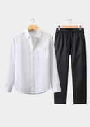 DOLCEVITA CONJUNTO DE VERANO DE MANGA LARGA - BLANCO/NEGRO