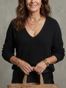 Luciana | Ensemble jupe satinée coupée dans le biais pour l'automne et cape en maille