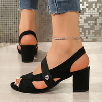 Elara™ | Tacones Cómodos con Tiras Cruzadas