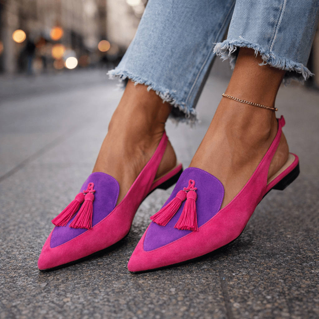Claire | Sandales à Brides et Pompons