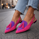 Claire | Sandales à Brides et Pompons