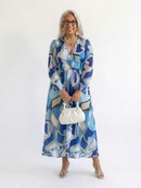 Althea | Vestido maxi floral de manga larga