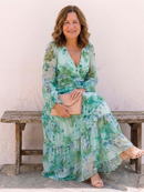 Althea | Vestido maxi floral de manga larga