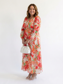Althea | Vestido maxi floral de manga larga