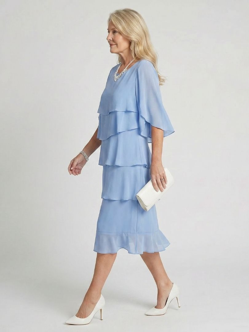 Brent | Robe midi à volants