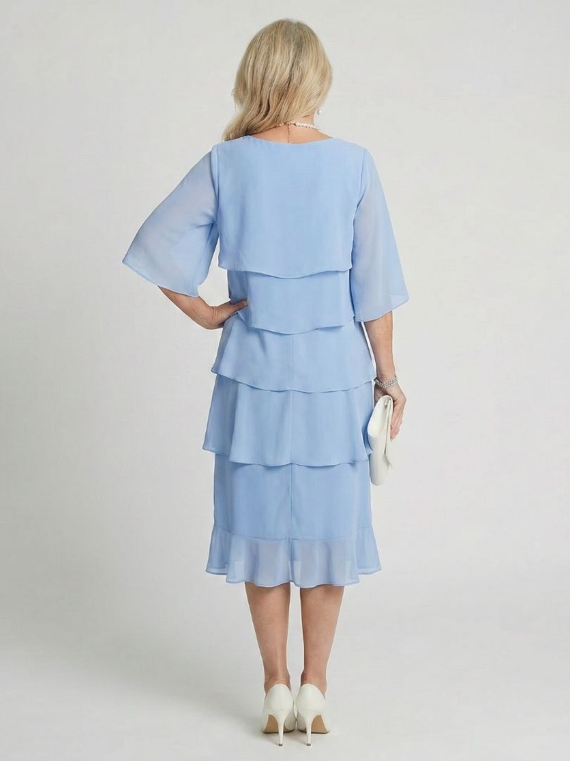 Brent | Robe midi à volants