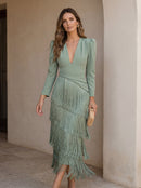 Salvia | Vestido Flecos