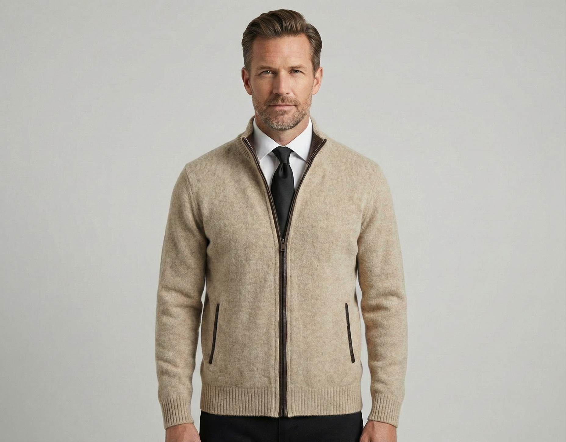 Leandro | Cárdigan de lana merino