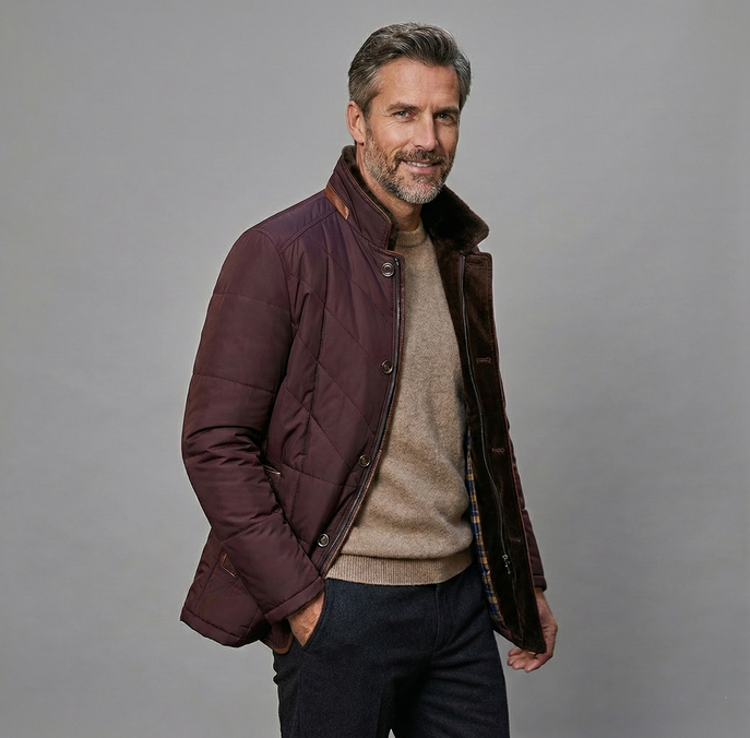 Tomás | Chaqueta elegante con cuello clásico