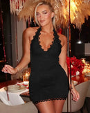 ARIA | Robe courte en dentelle