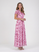 Montserrat | Robe longue en mousseline florale
