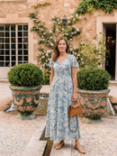Montserrat | Robe longue en mousseline florale