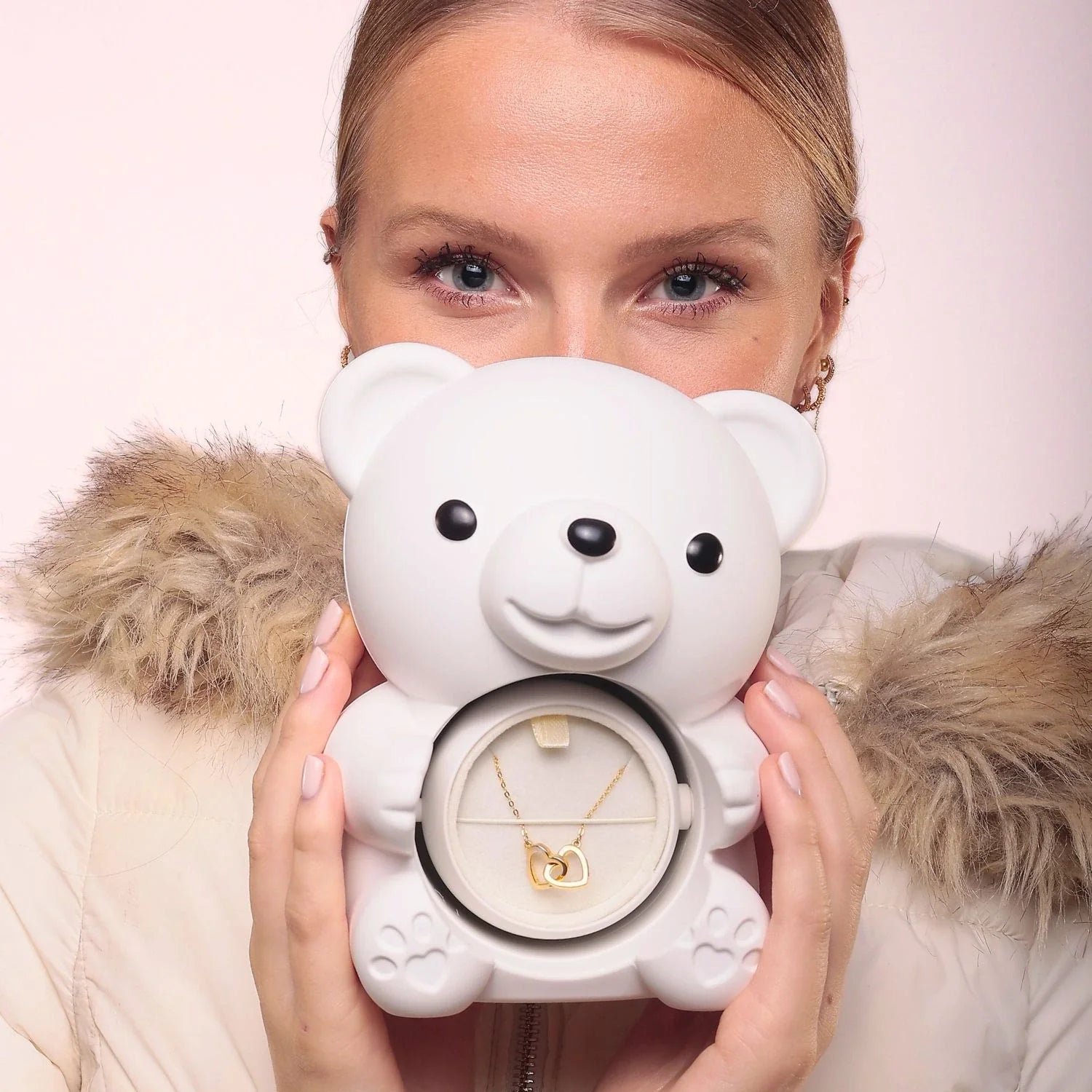 Oso eterno y collar personalizado