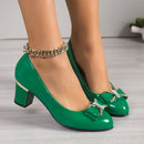 Evelyn™ | Tacones clásicos con lazo