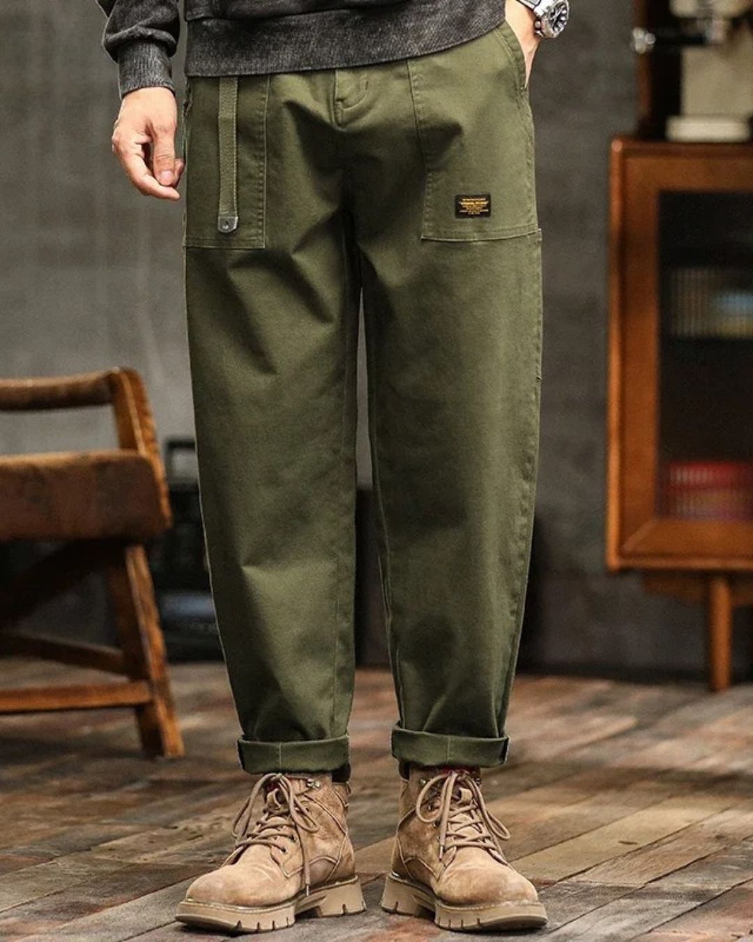 ROSSI | Pantalones Cargo Slim