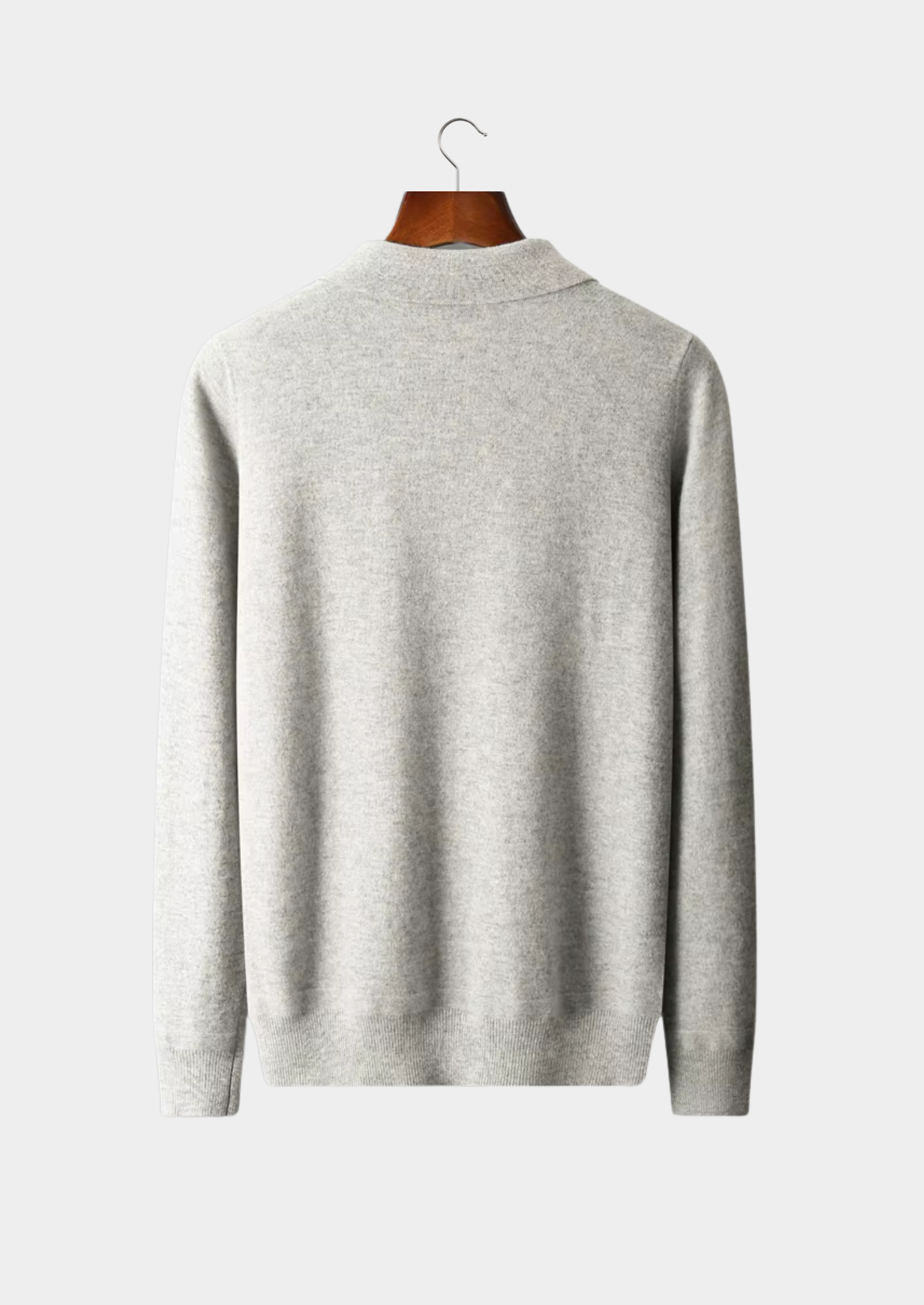 Polo de lana con media cremallera - Tejido premium, comodidad diaria