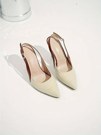Amélie™ | Tacones slingback en contrast