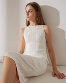 Festa | Vestido Elegamma textura ondulada