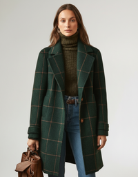 Fabiola™ | Abrigo clásico a cuadros