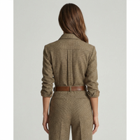 Celia | Combinaison Pantalon à Carreaux avec Détails Sophistiqués