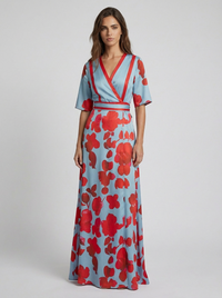 Pilar | Robe longue élégante avec décolleté plongeant