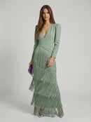 Salvia | Vestido Flecos