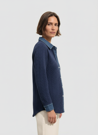 Lucía | Camisa de punto vaquera