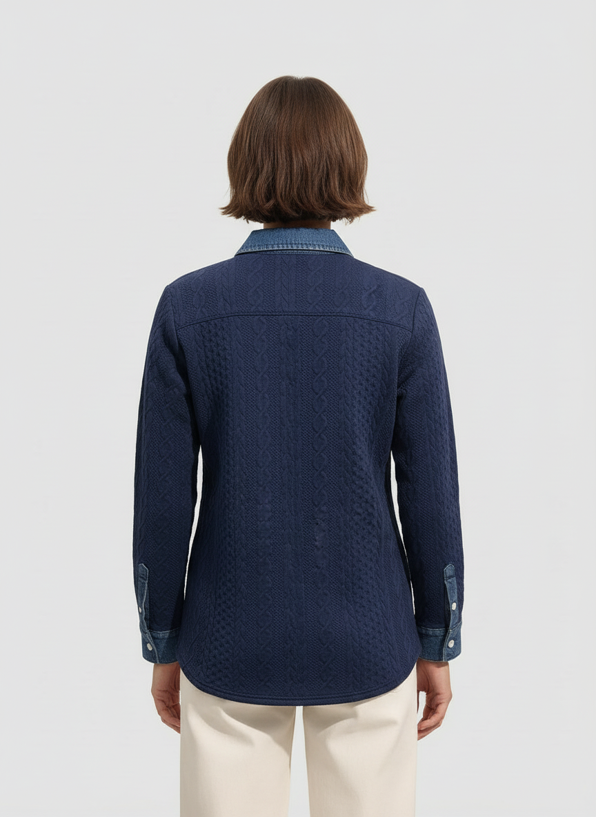 Lucía | Camisa de punto vaquera