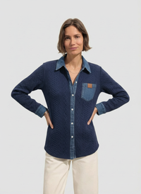 Lucía | Camisa de punto vaquera