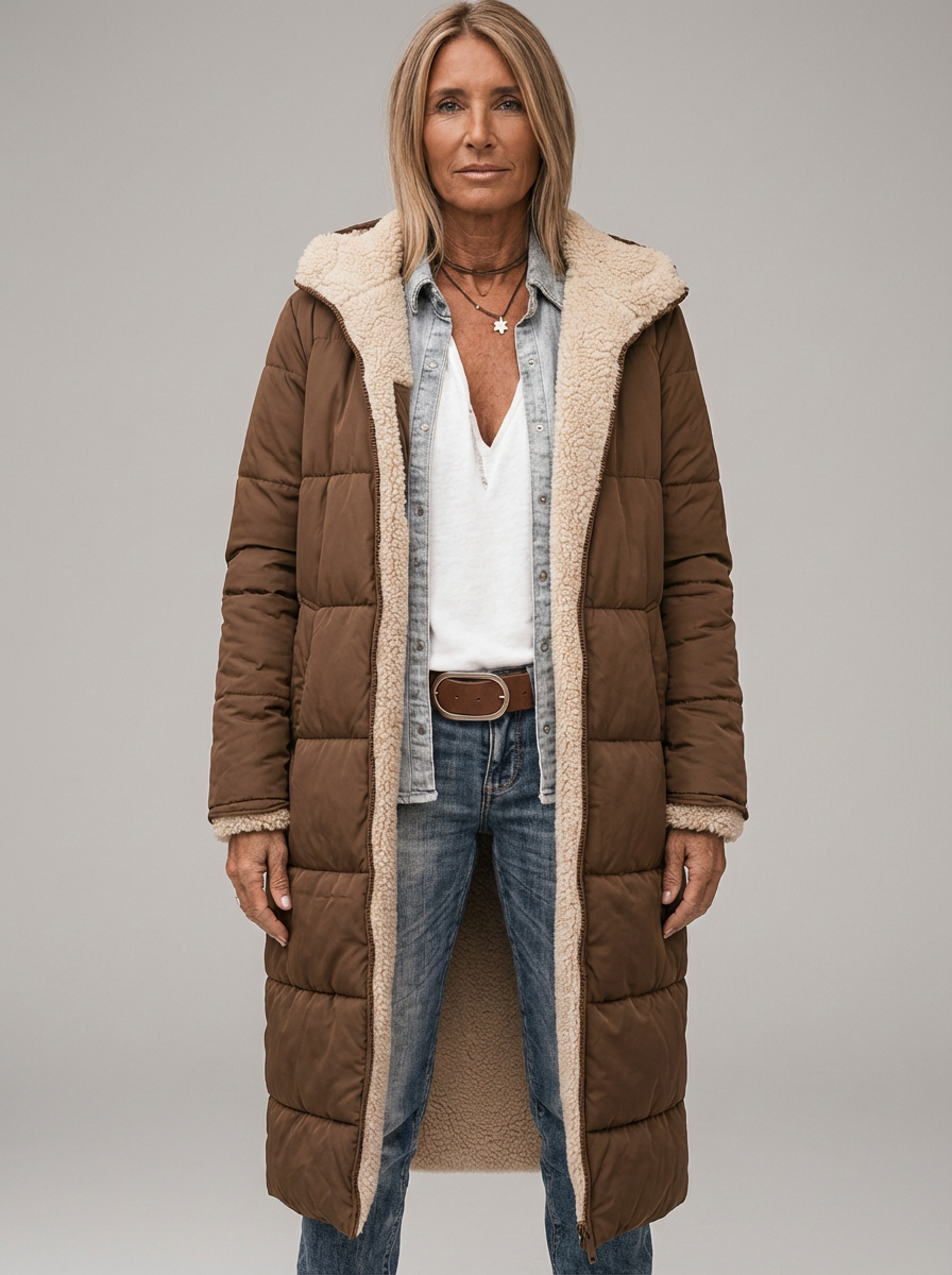 Malena | Chaqueta Larga Reversible