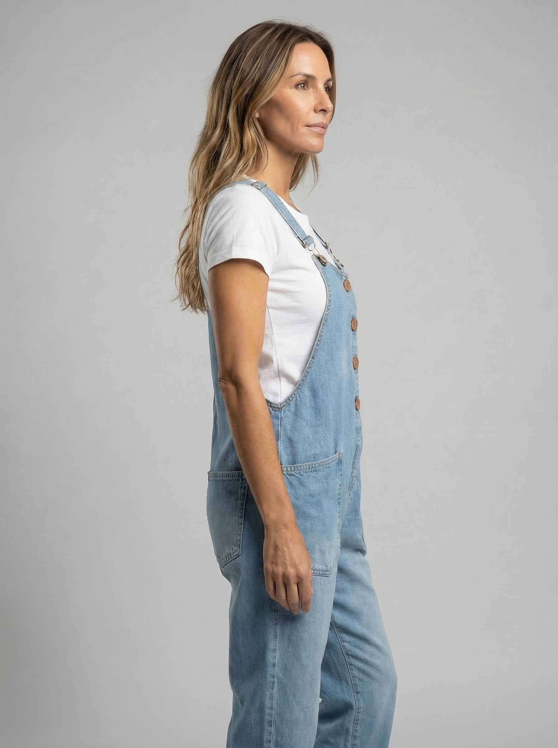 Rocio™ - Mono vaquero casual con hebilla ajustable.