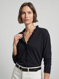 Indie | Blouse à volants et col en V