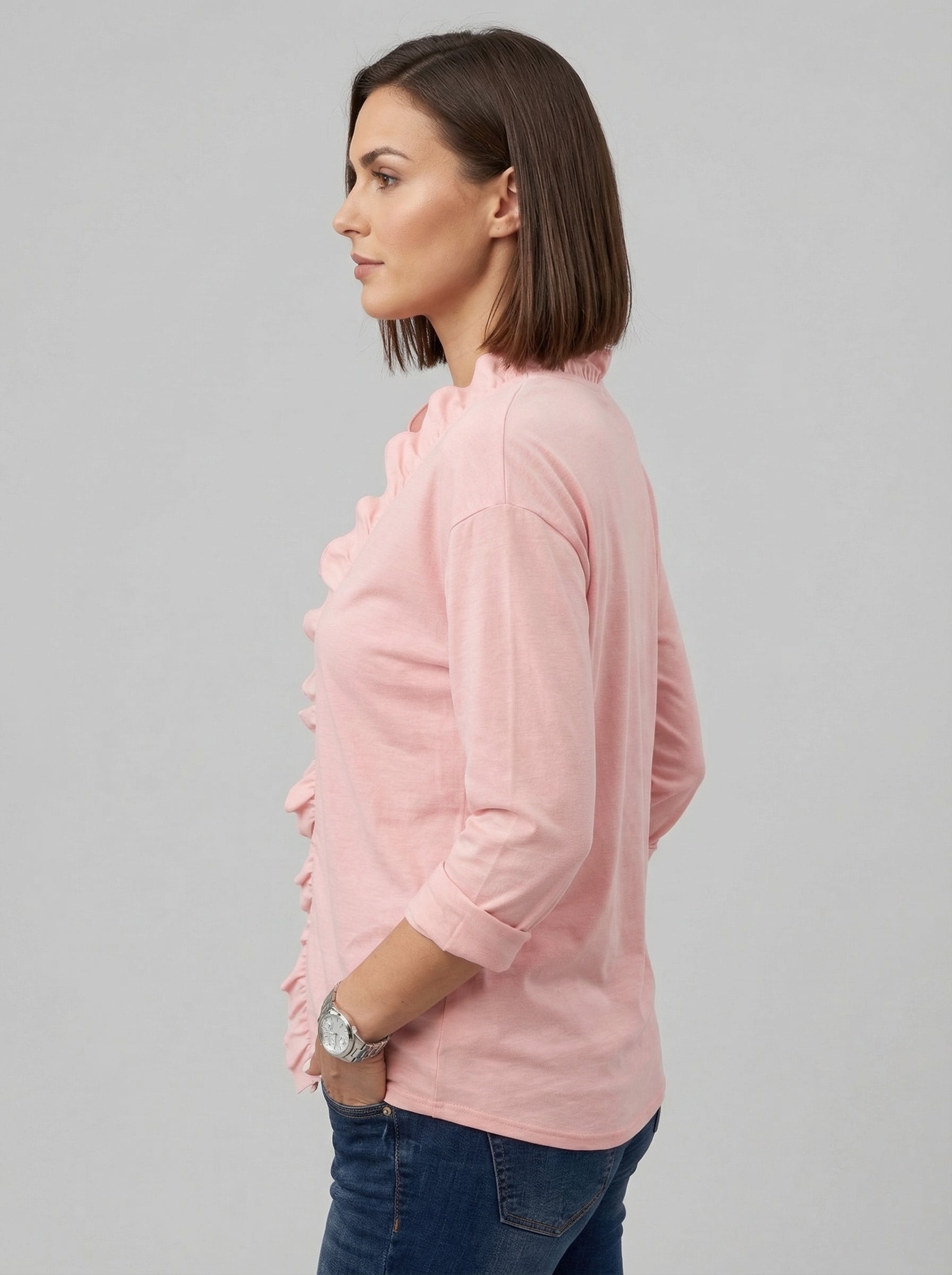 Indie | Blouse à volants et col en V