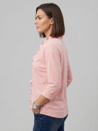 Indie | Blouse à volants et col en V