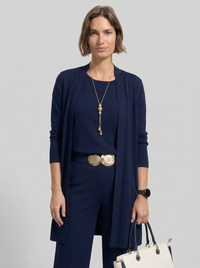 Ensemble Elena - cardigan long, top et pantalon.