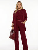 Ensemble Elena - cardigan long, top et pantalon.