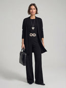 Ensemble Elena - cardigan long, top et pantalon.