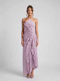 Eliza | Robe longue élégante à volants pour femme